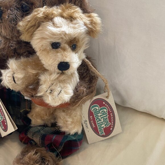 Ganz Cottage Collectibles Mohair Bear Robbie with Rover 1996 Artist MARY HOLSTAD - Picture 2 of 10